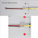 4pcs Extension Wire Terminal Connectors for 10mm COB LED Strip - TRYPER LED LIGHTING