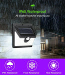 40 Led Solar Wall Motion Sensor Lights Outdoor Fence Light Waterproof Garden - TRYPER LED LIGHTING
