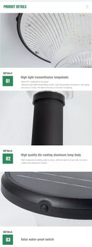 LED Solar Bollard Light Waterproof Outdoor Garden spike Lamp CCT changeable - TRYPER LED LIGHTING