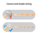 4pcs Double End Extension Wire Terminal Connectors for 8mm COB LED Strip - TRYPER LED LIGHTING