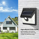 40 Led Solar Wall Motion Sensor Lights Outdoor Fence Light Waterproof Garden - TRYPER LED LIGHTING