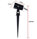 Waterproof 12V 5W COB LED Outdoor Garden Spotlights - TRYPER LED LIGHTING