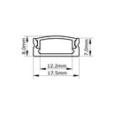 2M Thin Surface Mount channel profile bar - TRYPER LED LIGHTING