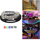 5050 RGBWW WARM WHITE 5M 300 LEDS SMD LED Strip Light 12V Bluetooth Controller - TRYPER LED LIGHTING